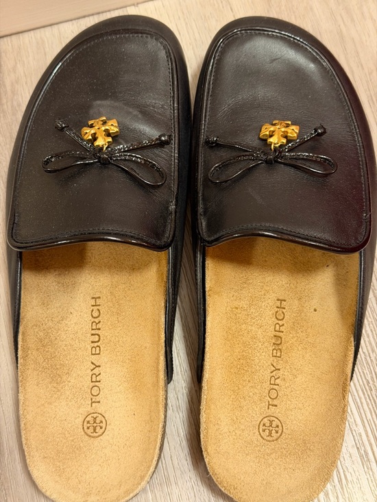 Tory Burch Shoes - Tory Burch Charm Mule Flats Black